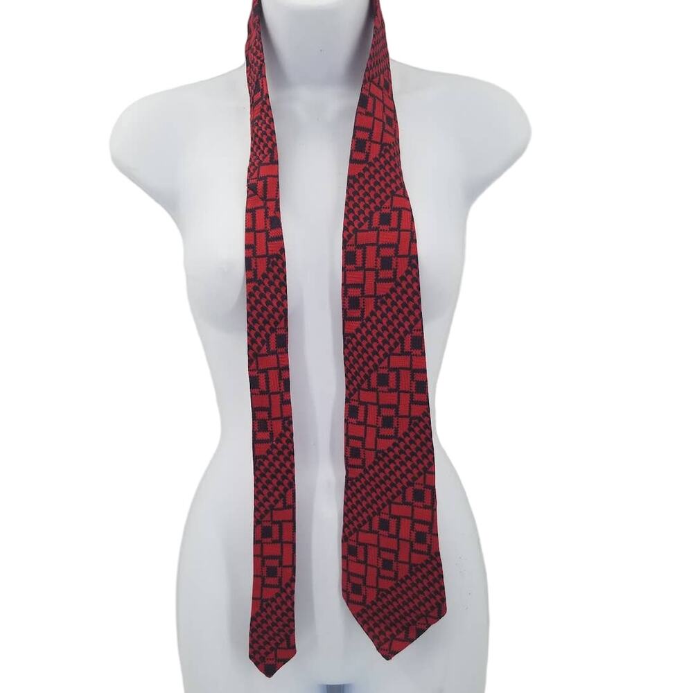 Vintage Italian Rhodia Monsieur Cravatiieur Men's Neck Tie Necktie rockabilly